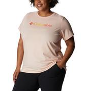 Koszulki i topy damskie - Damski t-shirt treningowy z nadrukiem COLUMBIA Sun TrekSS Graphic Tee - miniaturka - grafika 1