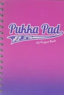 Zeszyty szkolne - Pukka Pad Project Book Fusion A5 200 w kratkę różowy 8412 - miniaturka - grafika 1