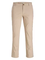 Spodnie męskie - Jack & Jones Spodnie chino w kolorze beżowym - miniaturka - grafika 1