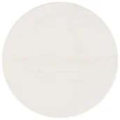 Blaty meblowe i parapety okienne - Blat stołu, biały, Ø30x2,5 cm, lite drewno sosnowe - miniaturka - grafika 1