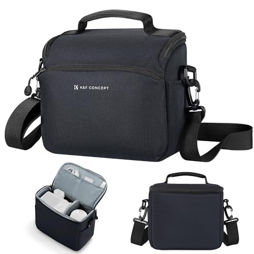 K&F Concept Plecak na aparat, torba na ramię, torby fotograficzne, prostokątne etui kompatybilne z plecakiem dronowym, Niebieski czarny, Plecaki typu Sling