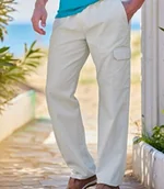 Spodnie męskie - Wygodne spodnie-bojówki Mężczyzna Atlas For Men - Kolor : Szary - Rozmiar : 5XL - miniaturka - grafika 1