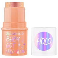 Bronzery i konturowanie twarzy - Essence Baby Got Holo Glow Highlighter rozświetlacz w sztyfcie 10 5 g - miniaturka - grafika 1
