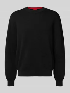 Sweter z dzianiny o luźnym kroju z czystej bawełny model ‘SAN CELLY’ - Spodnie męskie - miniaturka - grafika 1