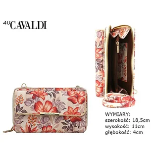 Damski portfel ze skóry ekologicznej Cavaldi M-19 - Portfele - miniaturka - grafika 1