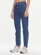 Spodnie damskie - Calvin Klein Jeans Jeansy Authentic J20J221831 Niebieski Straight Fit - miniaturka - grafika 1