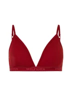 Biustonosze - Tommy Hilfiger Biustonosz damski na fiszbinach Kobiety czerwony jednolity, S - miniaturka - grafika 1