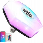 Lampy stojące - Żarówka Kolorowa Led Rgbw Głośnik Bluetooth Pilot - miniaturka - grafika 1