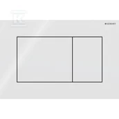 Stelaże i zestawy podtynkowe do WC - Przycisk uruchamiający Geberit Sigma01, przedni, biały-alpin, prostokątny - miniaturka - grafika 1