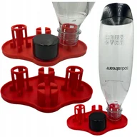 Akcesoria i części AGD - Ociekacz Na Dwie 2 Butelki Do Saturatora SODASTREAM Uchwyt Stojak Czerwony - miniaturka - grafika 1