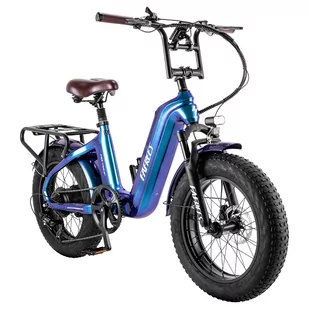 FAFREES F20 Master E-bike 20*4.0 inch Air Tire 500W Rear Drive 25km/h Max Speed 48V 22.5Ah Battery 140-160km Range -Blue - Rowery - miniaturka - grafika 3