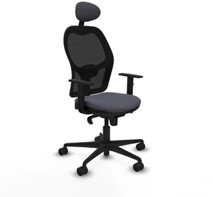 Fotel biurowy, krzesło biurowe Krzesło Biurowe Piqueras y Crespo 1D036N1 Ciemny szary - Fotele i krzesła biurowe - miniaturka - grafika 1