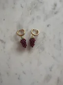 Kolczyki - Kolczyki z winogronami - miniaturka - grafika 1