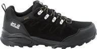 Buty trekkingowe męskie - Buty trekkingowe męskie Jack Wolfskin Refugio Texapore Low czarne r. 45 - miniaturka - grafika 1