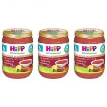 Hipp Barszczyk czerwony z delikatną wołowiną po 6. miesiącu zestaw 3 x 190 g Bio - Dania dla dzieci - miniaturka - grafika 1