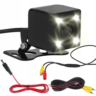 Kamera Cofania Parkowania 4 Led Kolor 12V rca 5m - Kamery cofania - miniaturka - grafika 1
