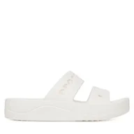 Klapki i japonki damskie - Klapki Crocs BAYA PLATFORM SANDAL 208188-100 Biały - miniaturka - grafika 1