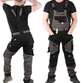 Odzież robocza - Spodnie robocze długie Stalco HEAVYLINE ogrodniczki r. M - miniaturka - grafika 1