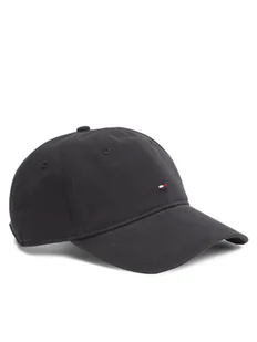 Tommy Hilfiger Czapka z daszkiem Flag '85 Soft 6 Panel Cap AM0AM12531 Czarny - Czapki męskie - miniaturka - grafika 1