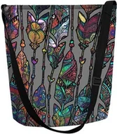 Torebki damskie - Torebka Damska Filcowa Bertoni (PL) Listonoszka FUNKY - BOHO - miniaturka - grafika 1