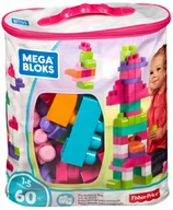 Klocki - Mega Bloks KLOCKI 60 ELEMENTÓW TORBA ZIELONA CYP66 - miniaturka - grafika 1