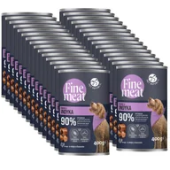 Mokra karma dla psów - PetRepublic Fine Meat danie z indyka 30x400g dla psa - miniaturka - grafika 1
