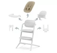 Krzesełka do karmienia - CYBEX Krzesełko LEMO 4-in 1 Set ABTSHE All White - white - miniaturka - grafika 1