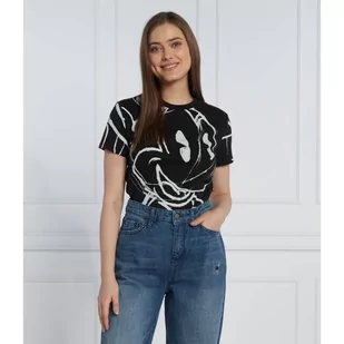 Desigual T-shirt | Regular Fit - Koszulki i topy damskie - miniaturka - grafika 1