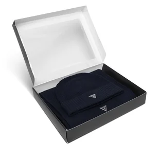 Zestaw Szalik i Czapka Guess M4BZ14 Z2W80 Granatowy - Czapki męskie - miniaturka - grafika 1