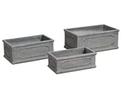 Donice - Belldeco GRIGIO Korytko szare, 48×28×20 cm - miniaturka - grafika 1