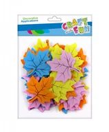 Pozostałe akcesoria dla plastyków - Craft with Fun Ozdoba dekoracyjna Eva Lisc Klon samoprzylepna 40szt 12/288 - miniaturka - grafika 1