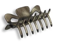 Ozdoby do włosów - Klamra spinka do włosów metaliczna szara - miniaturka - grafika 1