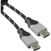 Kable - Kabel DPM HDMI to HDMI 4K v. 2.0 1.5 m czarno-biały (BMHD4K15) (5906881212448) - miniaturka - grafika 1