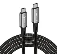 Kable USB - Reagle Kabel USB-C 4.0 PD 240W 8K 40 Gbps Thunderbolt 3 Macbook Pro Air 1m - miniaturka - grafika 1