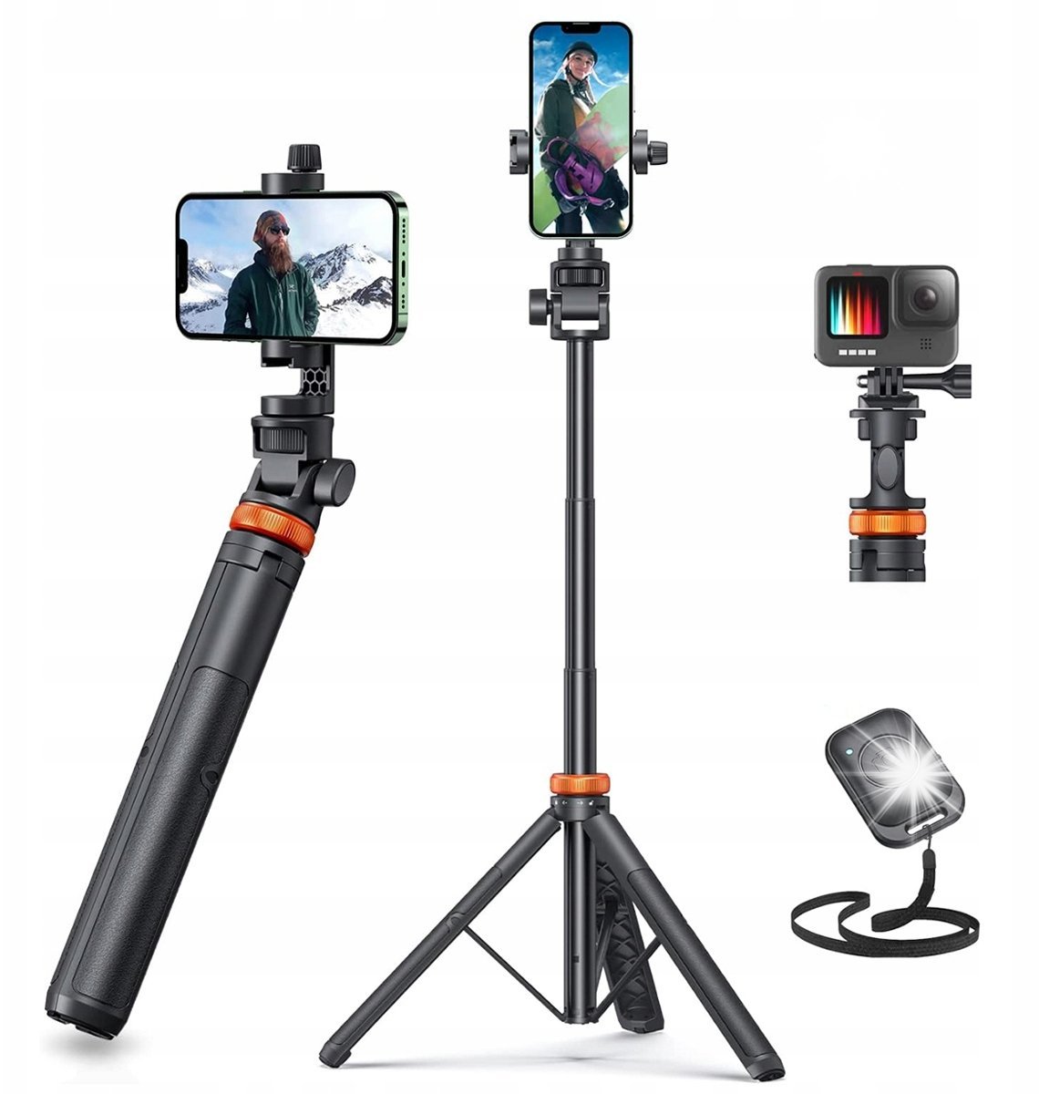 Selfie stick SUPERO Kijek Selfie Stick do Telefonu GOPRO statyw uchwyt tripod pilot Bluetooth