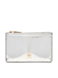 Tommy Hilfiger Etui na karty kredytowe Long Cc Holder Met AW0AW18038 Srebrny - Etui na dokumenty i karty - miniaturka - grafika 1