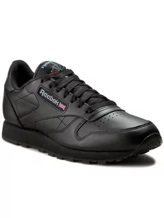 Buty sportowe męskie - Reebok CL Leather NPC 2267 czarny - grafika 1