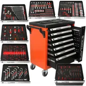 Pozostałe wyposażenie warsztatu - Profesjonalna Szafka Narzędziowa Wózek Warsztatowy 7 szuflad 298 el BJC - miniaturka - grafika 1