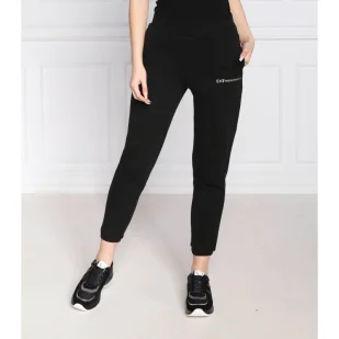 EA7 Spodnie dresowe | Regular Fit - Dresy damskie - miniaturka - grafika 1