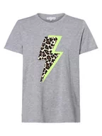 Koszulki i topy damskie - Marie Lund - T-shirt damski, szary - miniaturka - grafika 1
