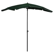 Parasole ogrodowe - vidaXL Parasol ogrodowy na słupku, 200x130 cm, zielony 315552 - miniaturka - grafika 1