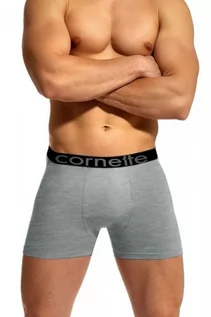 Majtki męskie - Cornette High emotion 508/01 szare bokserki męskie - grafika 1