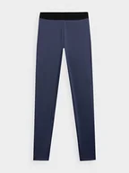 Spodnie sportowe damskie - 4F Legginsy sportowe w kolorze granatowym - miniaturka - grafika 1