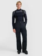 Spodnie narciarskie - 4F Spodnie narciarskie z szelkami membrana 10000 męskie - czarne XXL - miniaturka - grafika 1