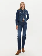 Spodnie damskie - Mustang Jeansy Crosby 1015567 Granatowy Straight Fit - miniaturka - grafika 1
