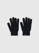Rękawiczki - 4F Rękawiczki dzianinowe Touch Screen uniseks - czarne L/XL - miniaturka - grafika 1