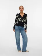 Swetry damskie - Vero Moda Kardigan w kolorze czarnym - miniaturka - grafika 1