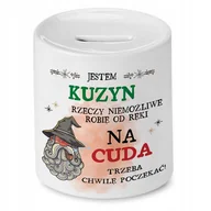 Skarbonki - Skarbonka Dla Kuzyna na Urodziny Prezent z Nadrukiem ze Zdjęciem - miniaturka - grafika 1