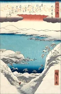 Plakaty - Twilight Snow at Hira, Hiroshige Ando - plakat Wymiar do wyboru: 40x50 cm - miniaturka - grafika 1