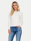 Bluzki damskie - ONLY Bluzka Riley 15323159 Biały Slim Fit - miniaturka - grafika 1
